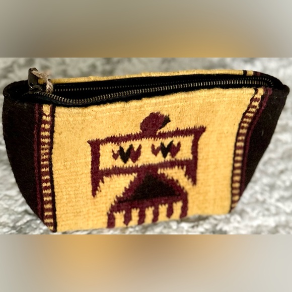‼️RARE‼️🎸MZ (fair trade) Textiles🎸🔥NWT🔥Golden Eagle Bag/Clutch